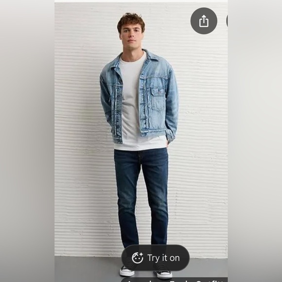 American Eagle Next Level Flex Men's Slim Blue Denim Jeans 40/34 NWT - Picture 1 of 13